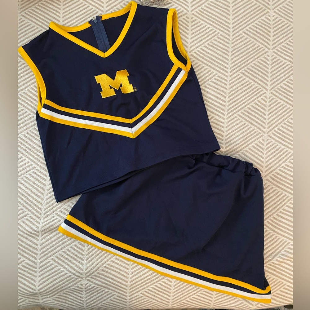 University of Michigan cheerleading outfit